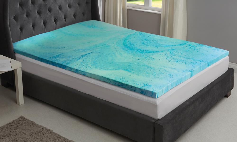 cooling memory foam queen mattress topper